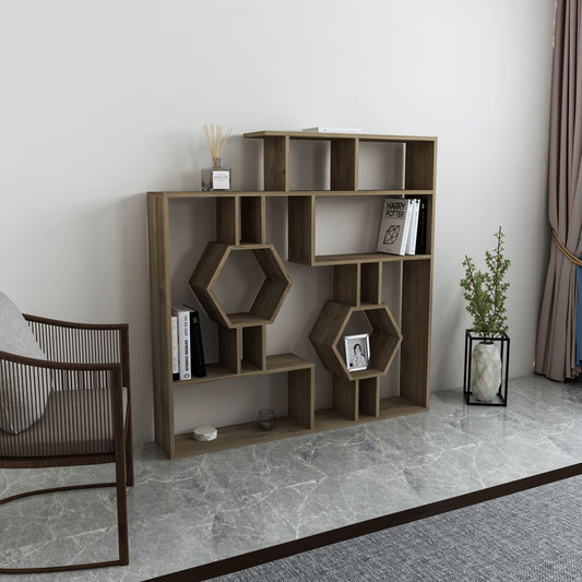 Βιβλιοθήκη 134 × 22 × 134 εκ. Καρυδί GR875ZNA3637