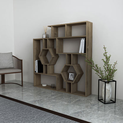 Βιβλιοθήκη 134 × 22 × 134 εκ. Καρυδί GR875ZNA3637