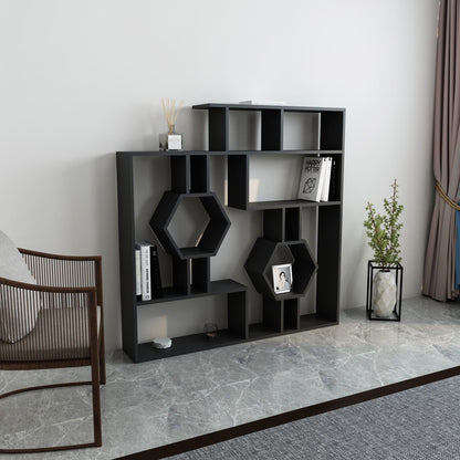 Βιβλιοθήκη 134 × 22 × 134 εκ. Μαύρο GR875ZNA3640