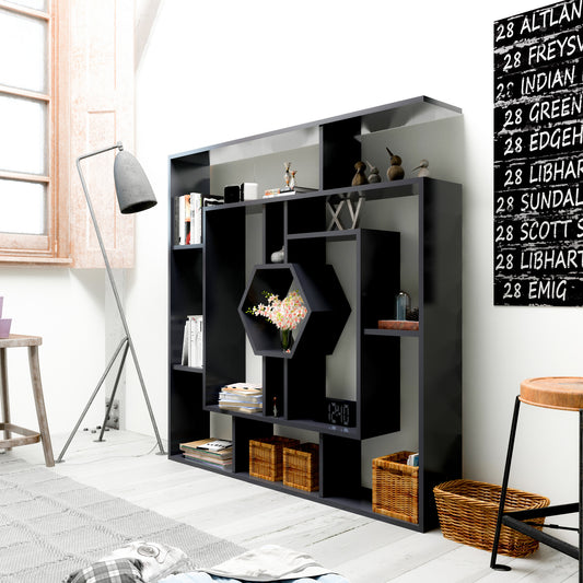 Βιβλιοθήκη 134 × 22 × 134 εκ. Μαύρο GR875ZNA3643