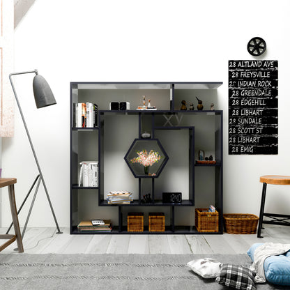 Βιβλιοθήκη 134 × 22 × 134 εκ. Μαύρο GR875ZNA3643