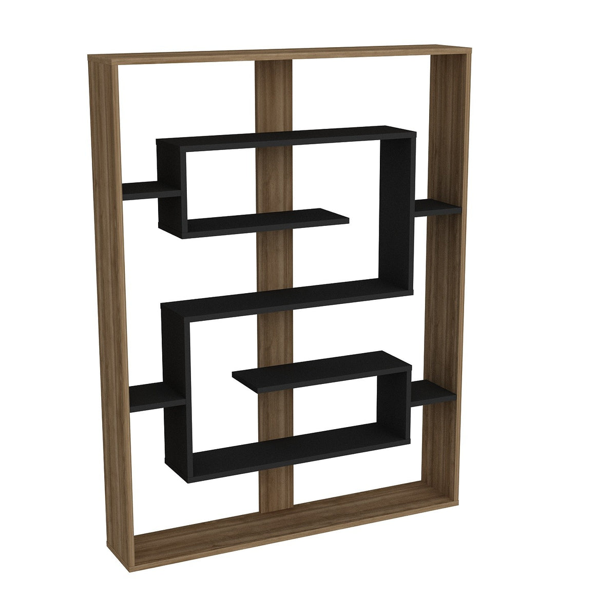 Βιβλιοθήκη 120 × 22 × 156 εκ. Καρυδί Μαύρο GR875ZNA3648