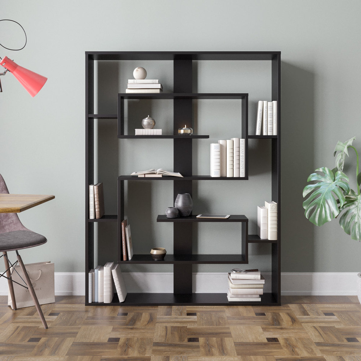 Βιβλιοθήκη 120 × 22 × 156 εκ. Μαύρο GR875ZNA3649