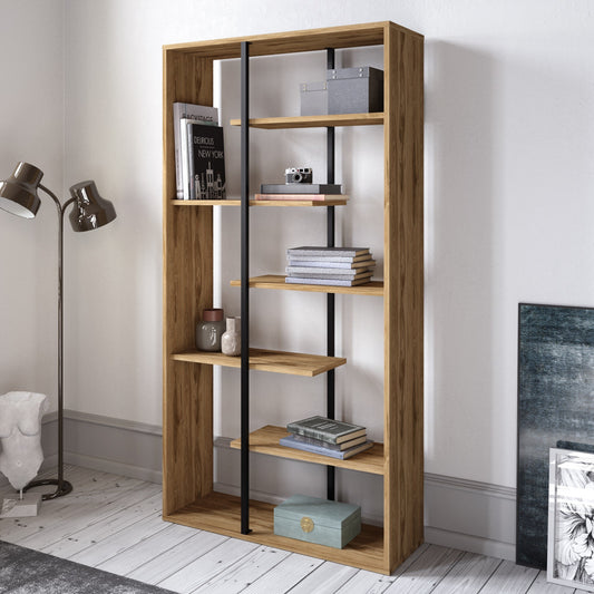 Βιβλιοθήκη 90 × 29,5 × 173,2 εκ. Καρυδί Μαύρο GR875ZNA3659