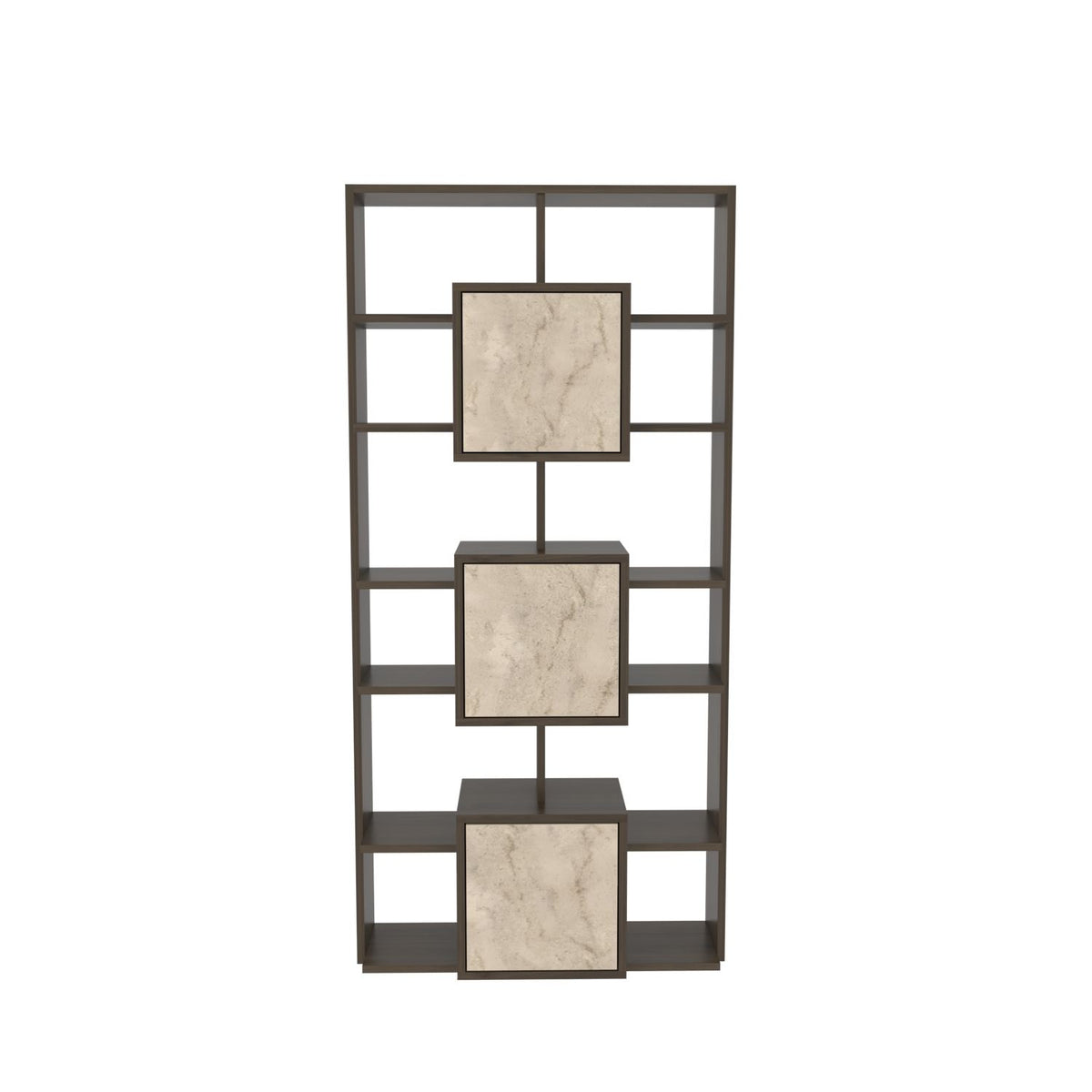 Βιβλιοθήκη 85 × 20 × 176 εκ. Καρυδί Travertine GR875ZNA3664