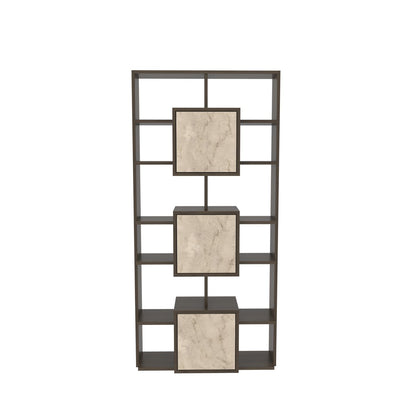 Βιβλιοθήκη 85 × 20 × 176 εκ. Καρυδί Travertine GR875ZNA3664