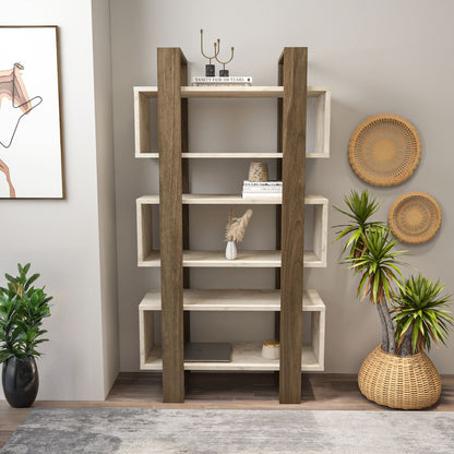 Βιβλιοθήκη  Καρυδί Travertine GR875ZNA3665