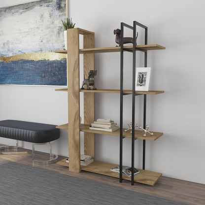 Βιβλιοθήκη 120 × 31 × 160 εκ. Δρυς Μαύρο GR875ZNA3669