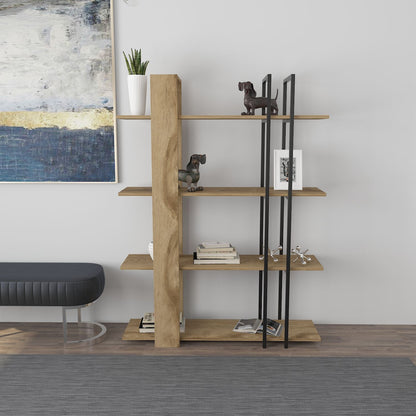 Βιβλιοθήκη 120 × 31 × 160 εκ. Δρυς Μαύρο GR875ZNA3669