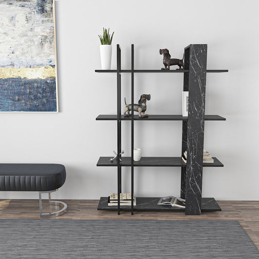 Βιβλιοθήκη 120 × 31 × 160 εκ. Bendire Μαύρο GR875ZNA3670