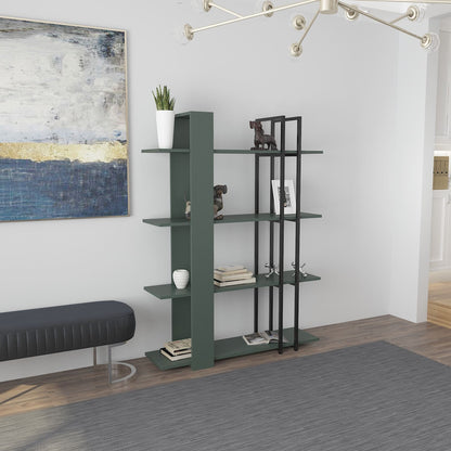 Βιβλιοθήκη 120 × 31 × 160 εκ. Πράσινο Μαύρο GR875ZNA3671