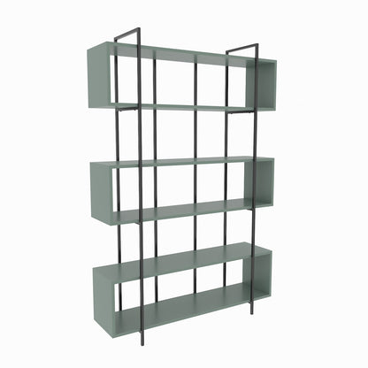Βιβλιοθήκη 120 × 29,6 × 180 εκ. Πράσινο Μαύρο GR875ZNA4514