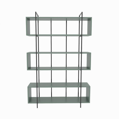 Βιβλιοθήκη 120 × 29,6 × 180 εκ. Πράσινο Μαύρο GR875ZNA4514