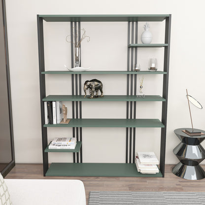 Βιβλιοθήκη 120 × 29,6 × 160 εκ. Πράσινο Μαύρο GR875ZNA4525