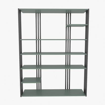 Βιβλιοθήκη 120 × 29,6 × 160 εκ. Πράσινο Μαύρο GR875ZNA4525