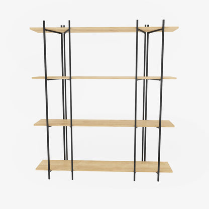 Βιβλιοθήκη 160 × 29,6 × 180 εκ. Δρυς Μαύρο GR875ZNA4550