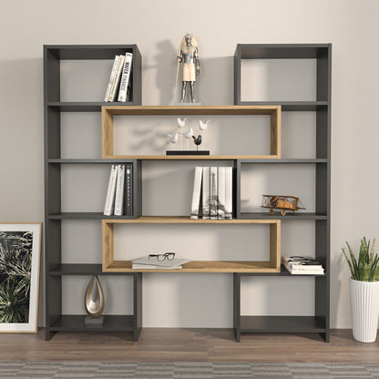 Βιβλιοθήκη 163,5 × 22 × 150 εκ. Μαύρο Δρυς GR875ZNA4626