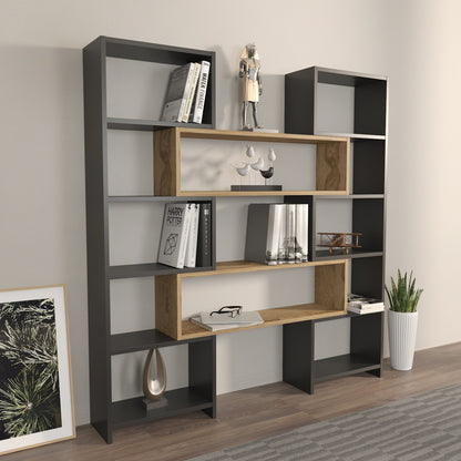 Βιβλιοθήκη 163,5 × 22 × 150 εκ. Μαύρο Δρυς GR875ZNA4626