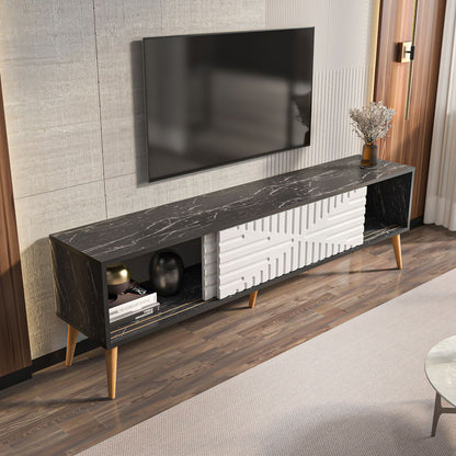 Έπιπλο Τηλεόρασης TV Βάση Σύνθεση Bendire Λευκό | 875ZNA5317