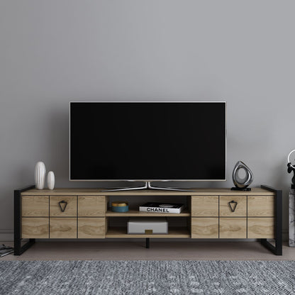 Έπιπλο Τηλεόρασης TV Βάση Σύνθεση Oud Δρυς Μαύρο | 875ZNA5321