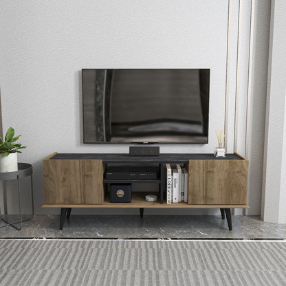 Έπιπλο Τηλεόρασης TV Βάση Σύνθεση Καρυδί Bendire | 875ZNA5348