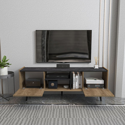 Έπιπλο Τηλεόρασης TV Βάση Σύνθεση Καρυδί Bendire | 875ZNA5348