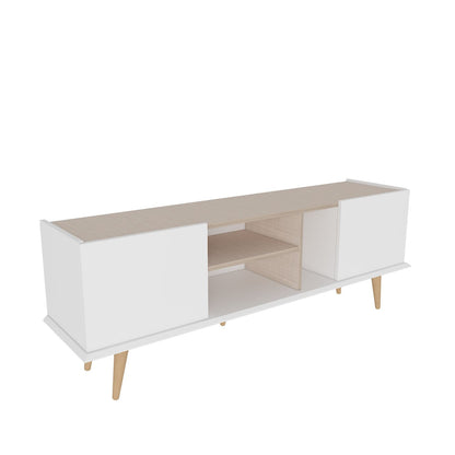 Έπιπλο Τηλεόρασης TV Βάση Σύνθεση Λευκό Beige | 875ZNA5349