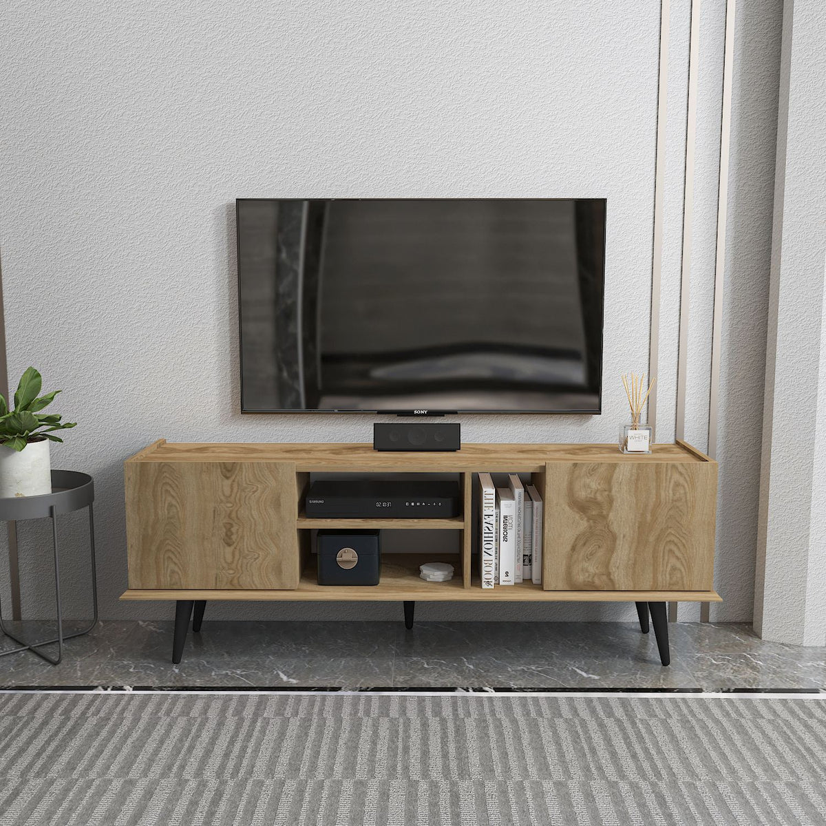 Έπιπλο Τηλεόρασης TV Βάση Σύνθεση Oud Δρυς | 875ZNA5350