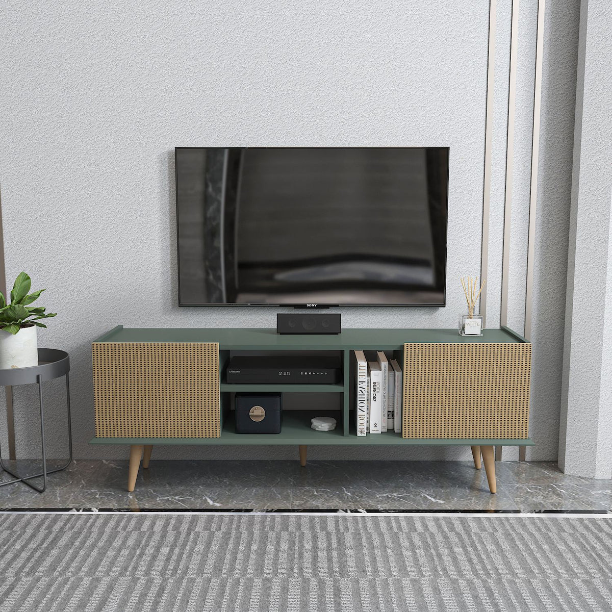 Έπιπλο Τηλεόρασης TV Βάση Σύνθεση Light Καφέ Green | 875ZNA5351