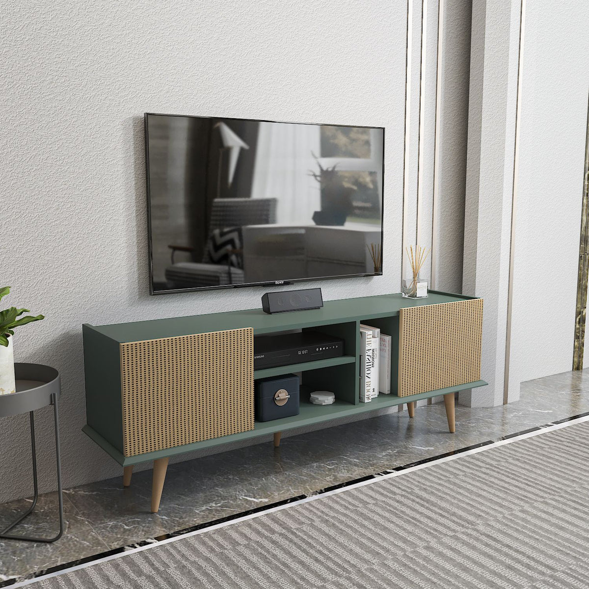 Έπιπλο Τηλεόρασης TV Βάση Σύνθεση Light Καφέ Green | 875ZNA5351
