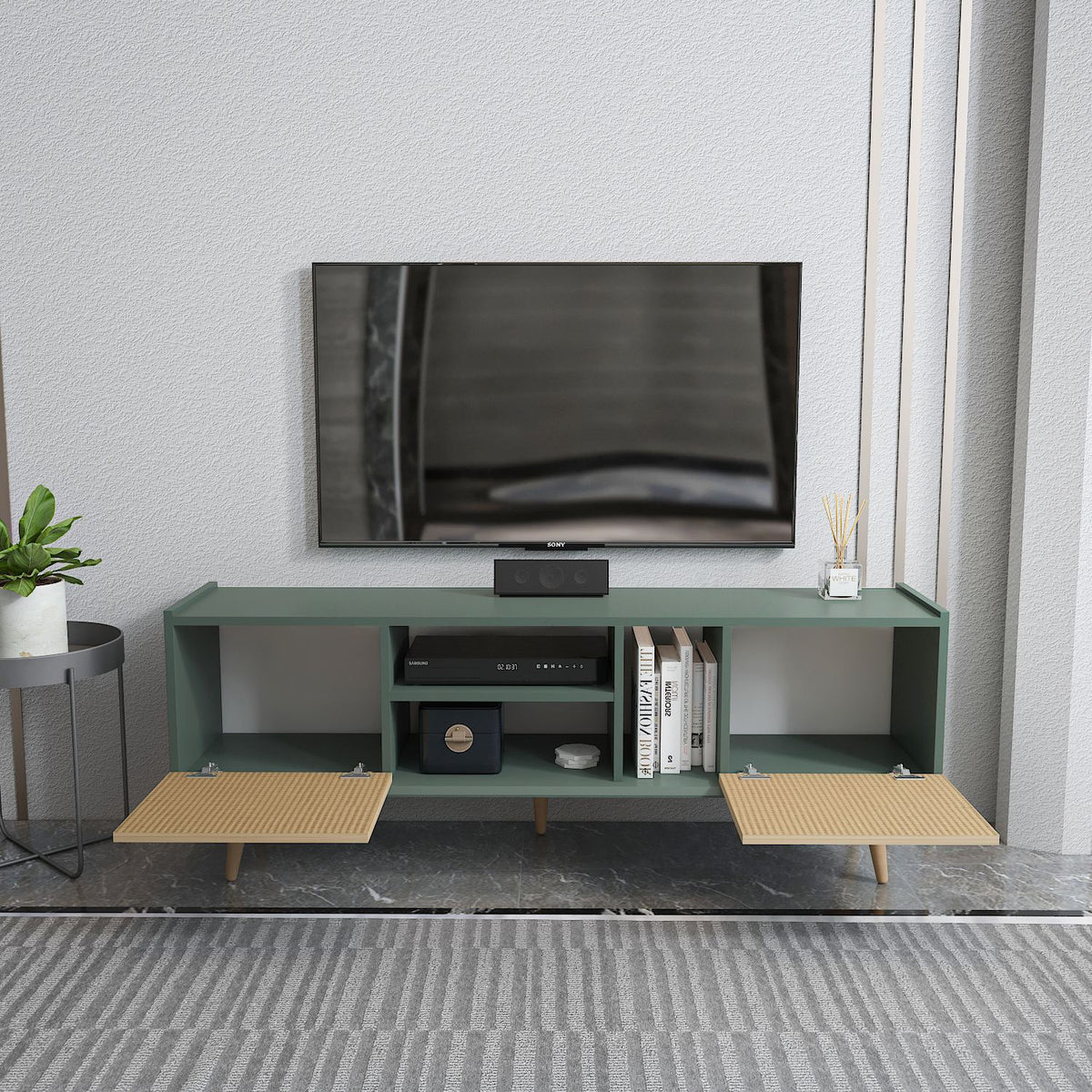 Έπιπλο Τηλεόρασης TV Βάση Σύνθεση Light Καφέ Green | 875ZNA5351