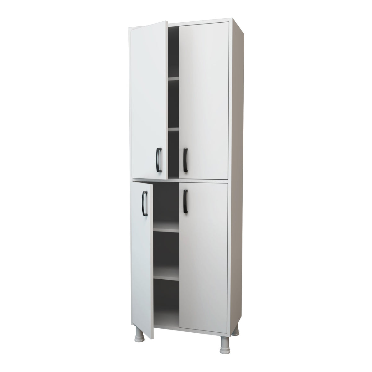 Ντουλάπι Πολλαπλών Χρήσεων με Ράφια 62,6x35,8x191 εκ. – Λευκό Ράφι Κουζίνας 893RAN4535