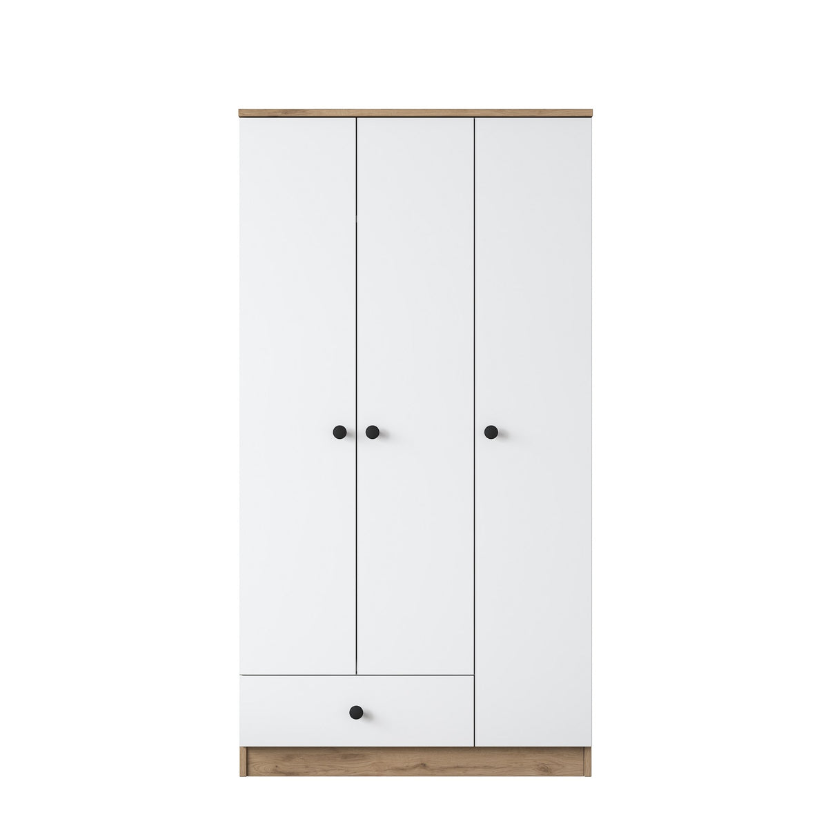 Ντουλάπα 90x170x42.5 εκ Walnut White 893RAN4551