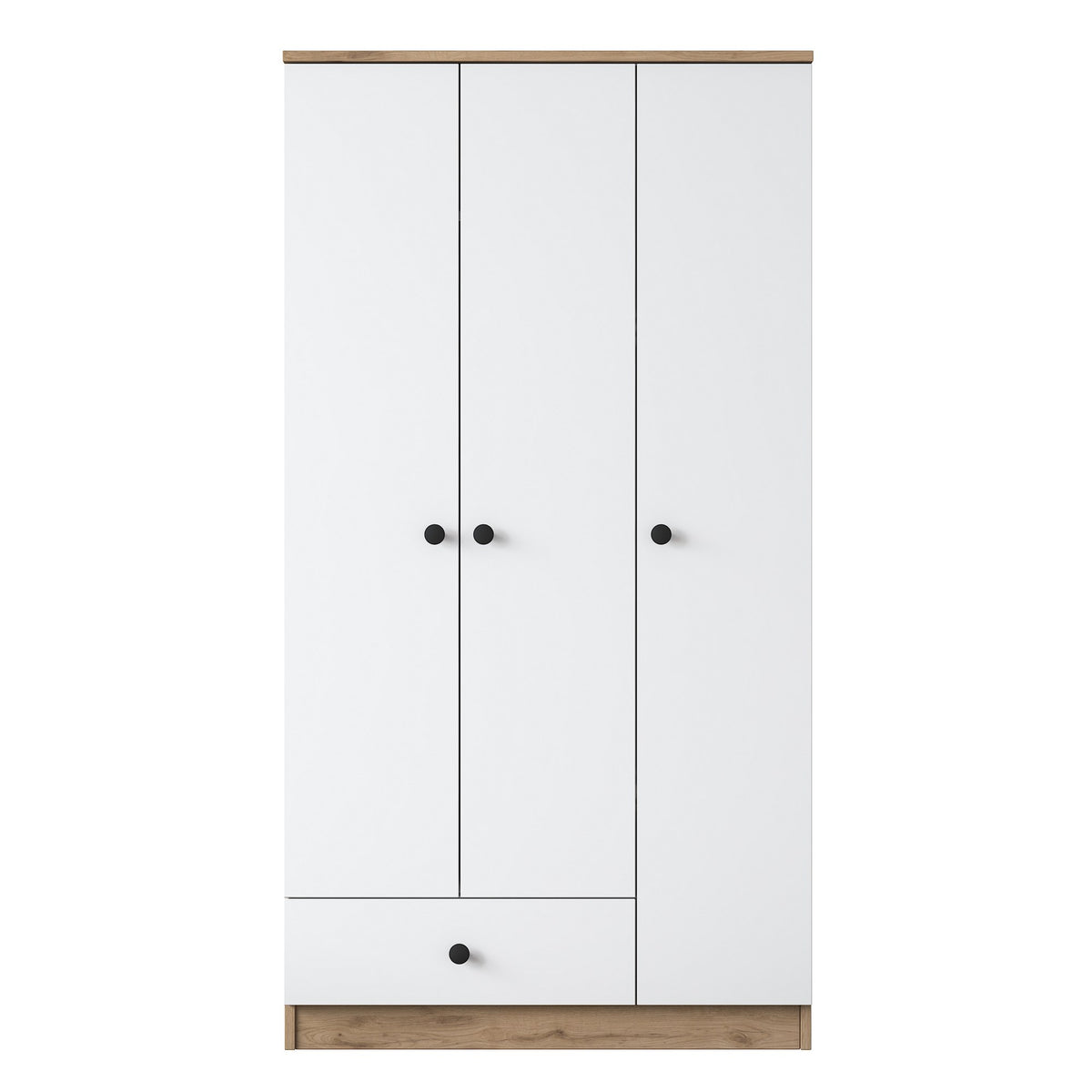 Ντουλάπα 90x170x42.5 εκ Walnut White 893RAN4551