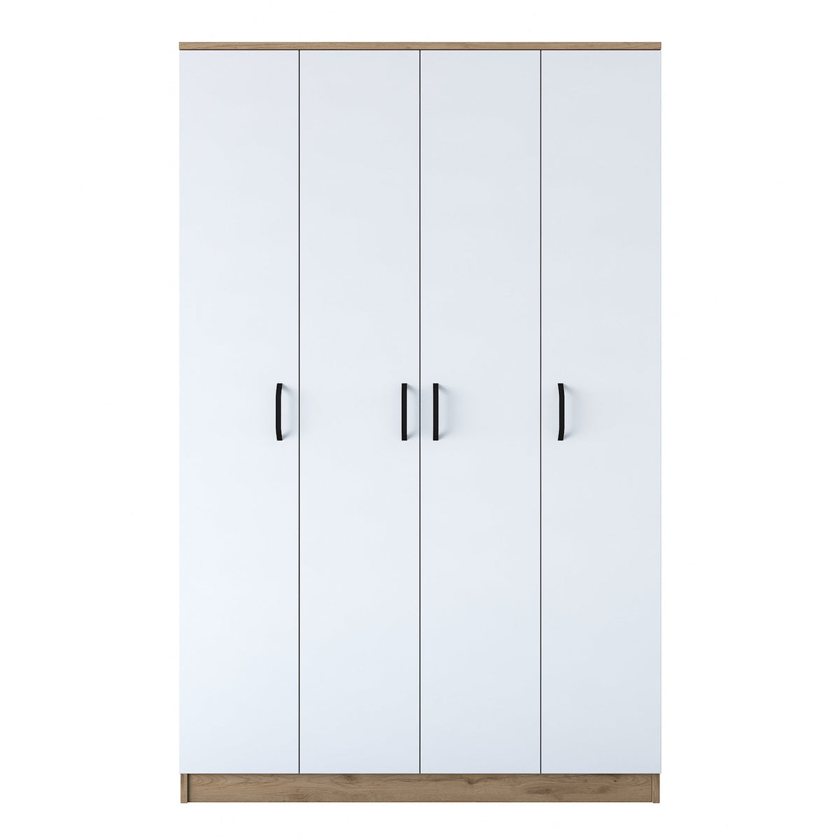 Ντουλάπα 120x190.8x47.3 εκ Walnut White 893RAN4552