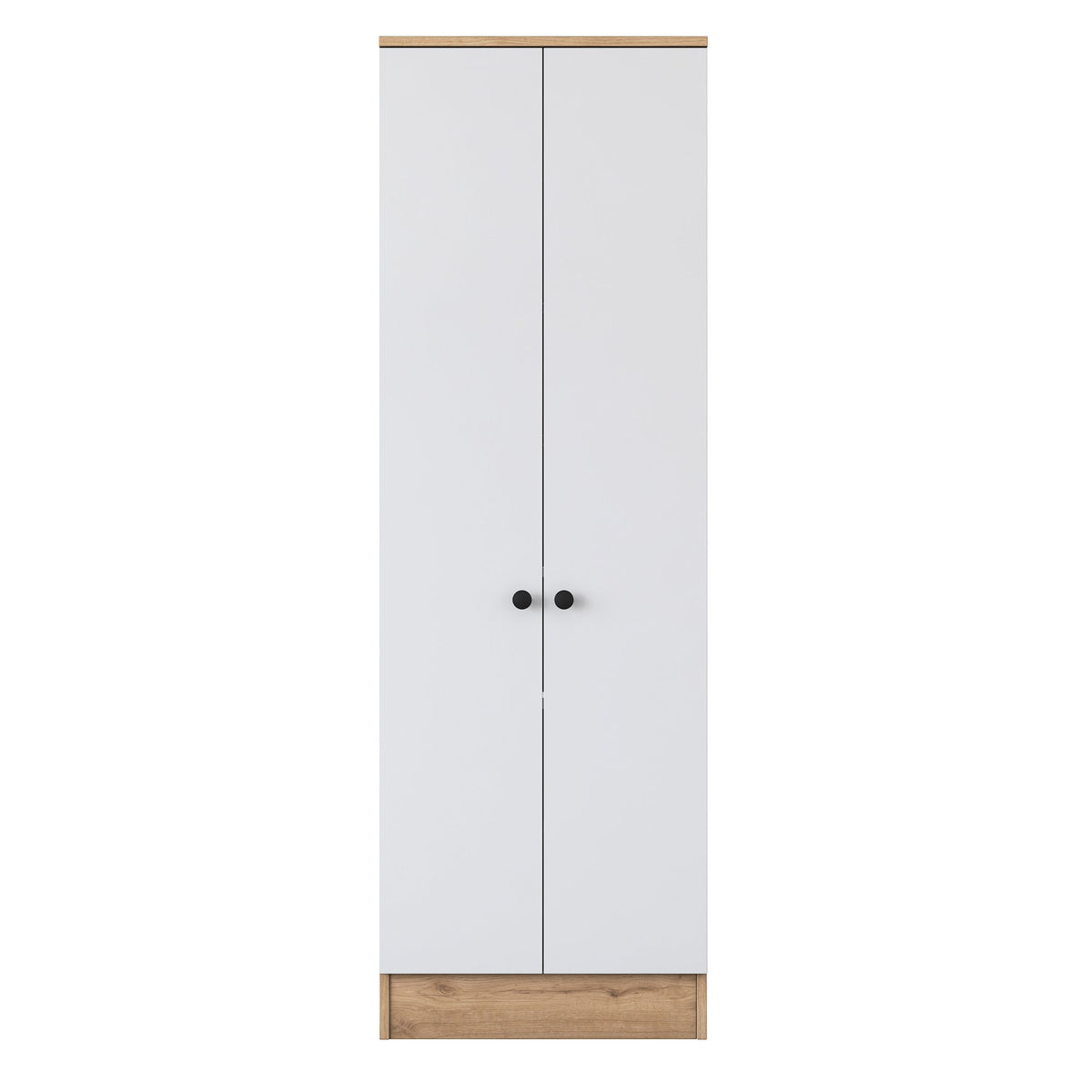 Ντουλάπα 59.8x182.8x37.5 εκ Walnut White 893RAN4553
