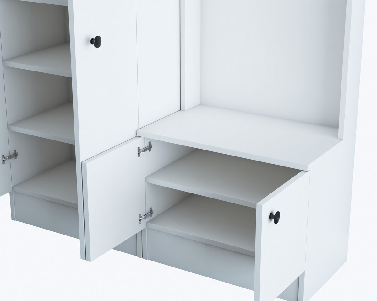 Έπιπλο Εισόδου Βάση για Παλτό με Κρεμάστρα, Ράφια και Αποθηκευτικούς Χώρους | 893RAN4911