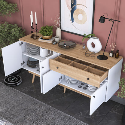 Μπουφές Καρυδί
Λευκό 180x45x87,6cm | 893RAN5112