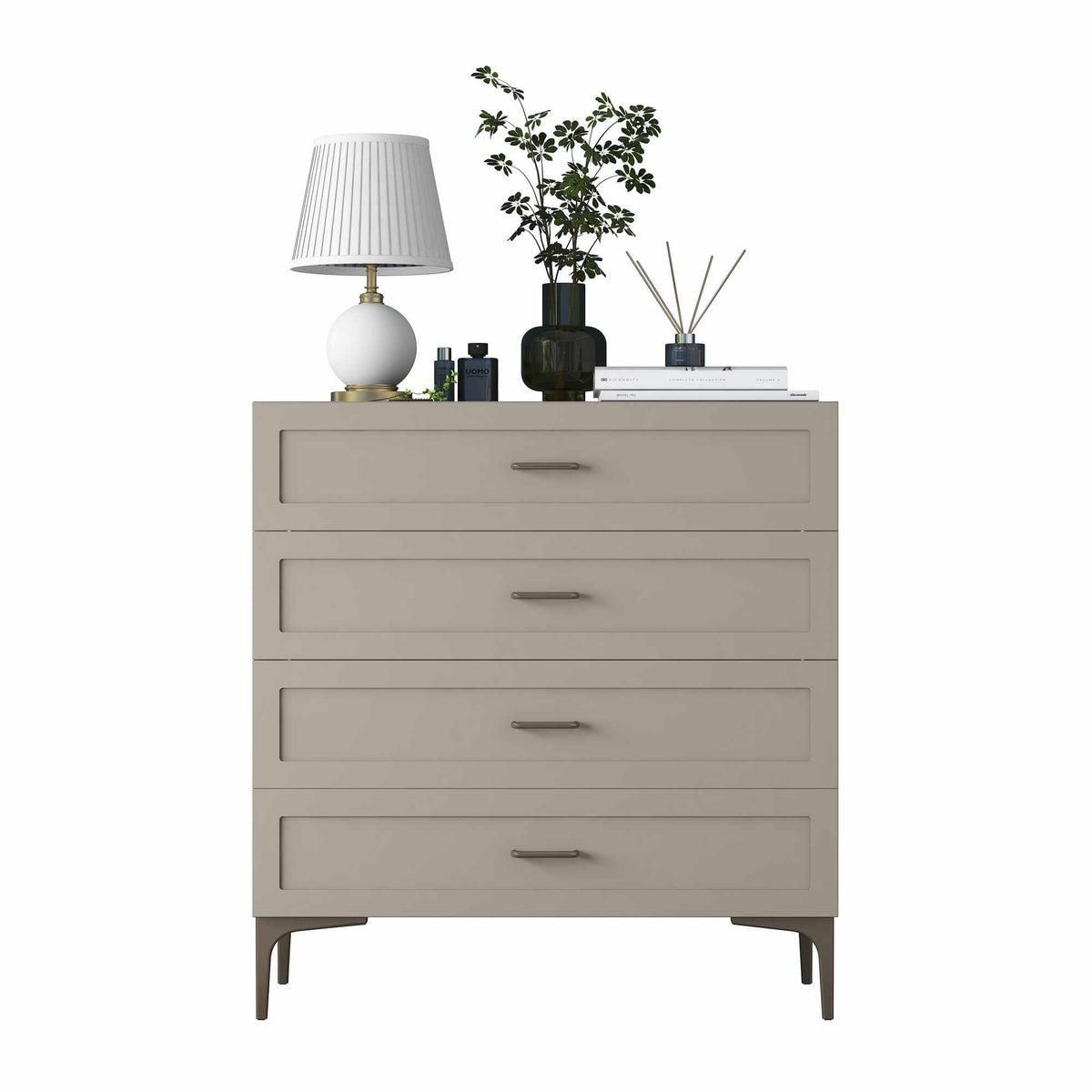 Συρταριέρα 85.6x90.7x45 εκ Sandstone 893RAN5848