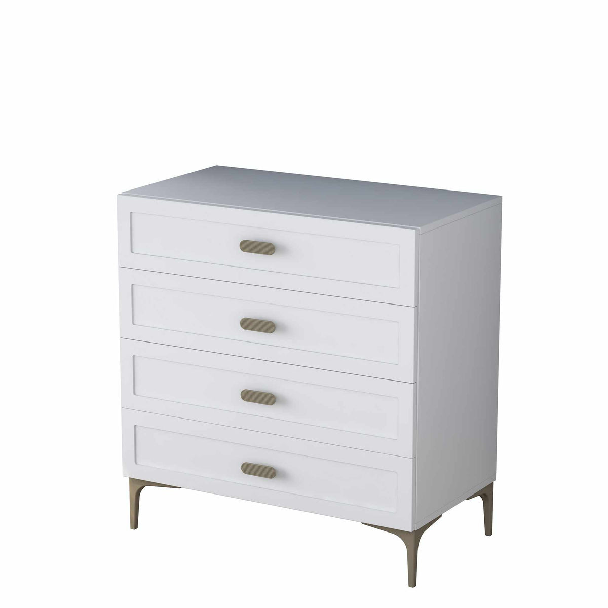Συρταριέρα 85.6x90.7x45 εκ Λευκό 893RAN5849