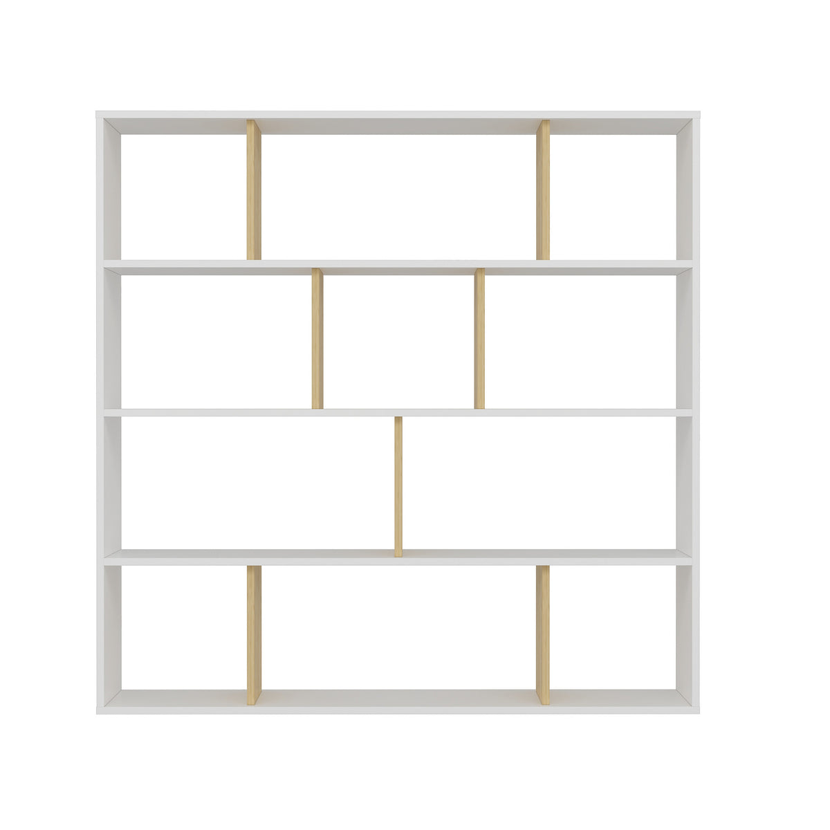 Βιβλιοθήκη 145,2 × 25 × 145 εκ. Δρυς Λευκό GR935CMN1108