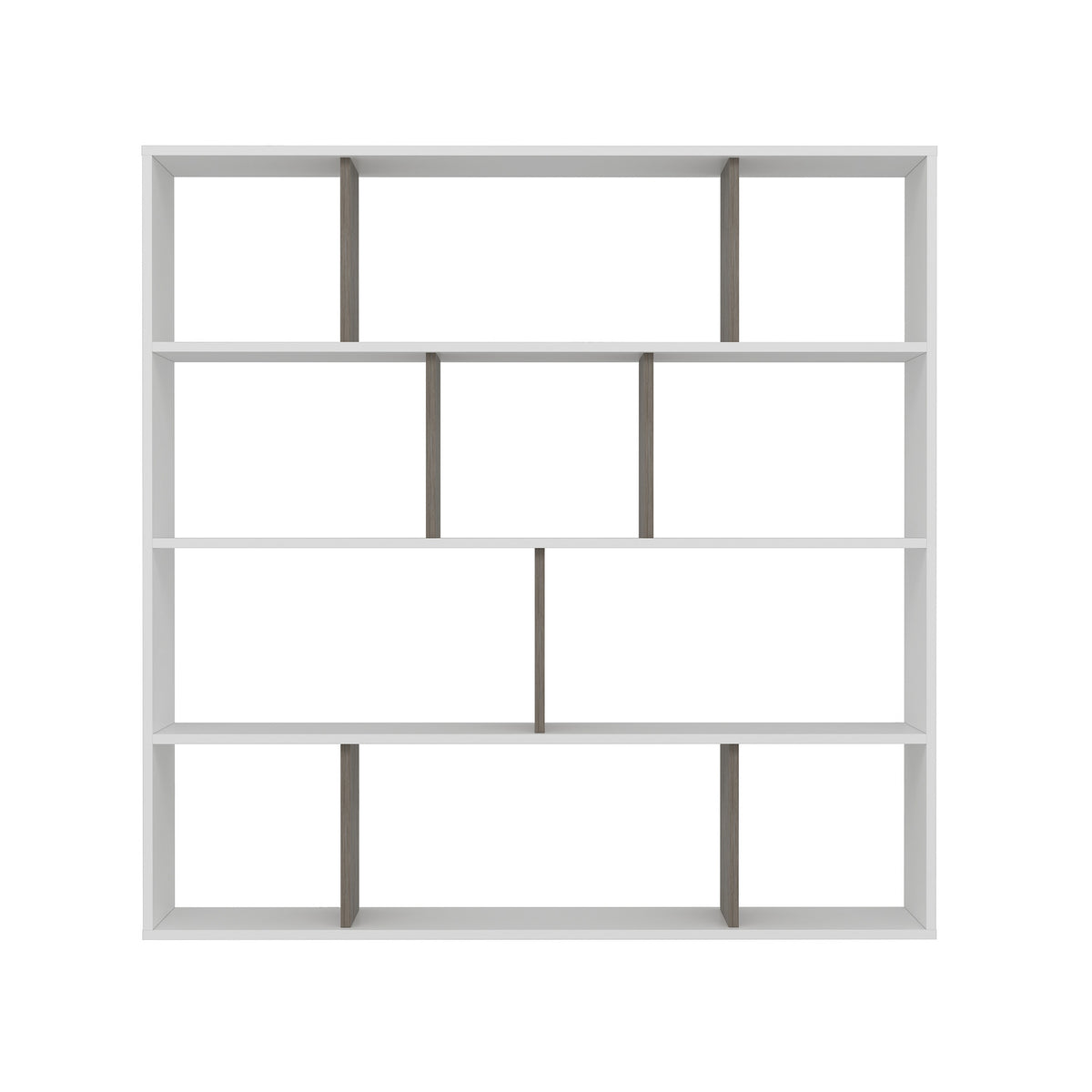 Βιβλιοθήκη 145,2 × 25 × 145 εκ. Λευκό Wenge GR935CMN1113