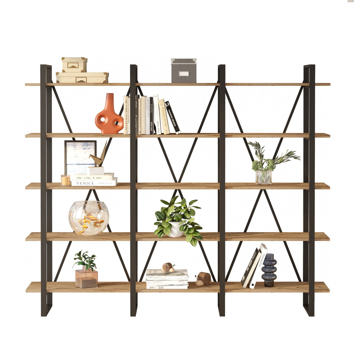 Βιβλιοθήκη 219,6 × 34 × 180 εκ. Atlantic Pine GR956LCS1410