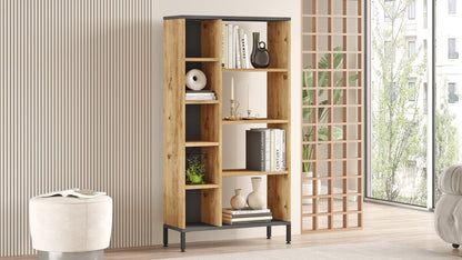 Βιβλιοθήκη 72 × 25,5 × 133,6 εκ. Atlantic Pine Ανθρακί GR956LCS1429