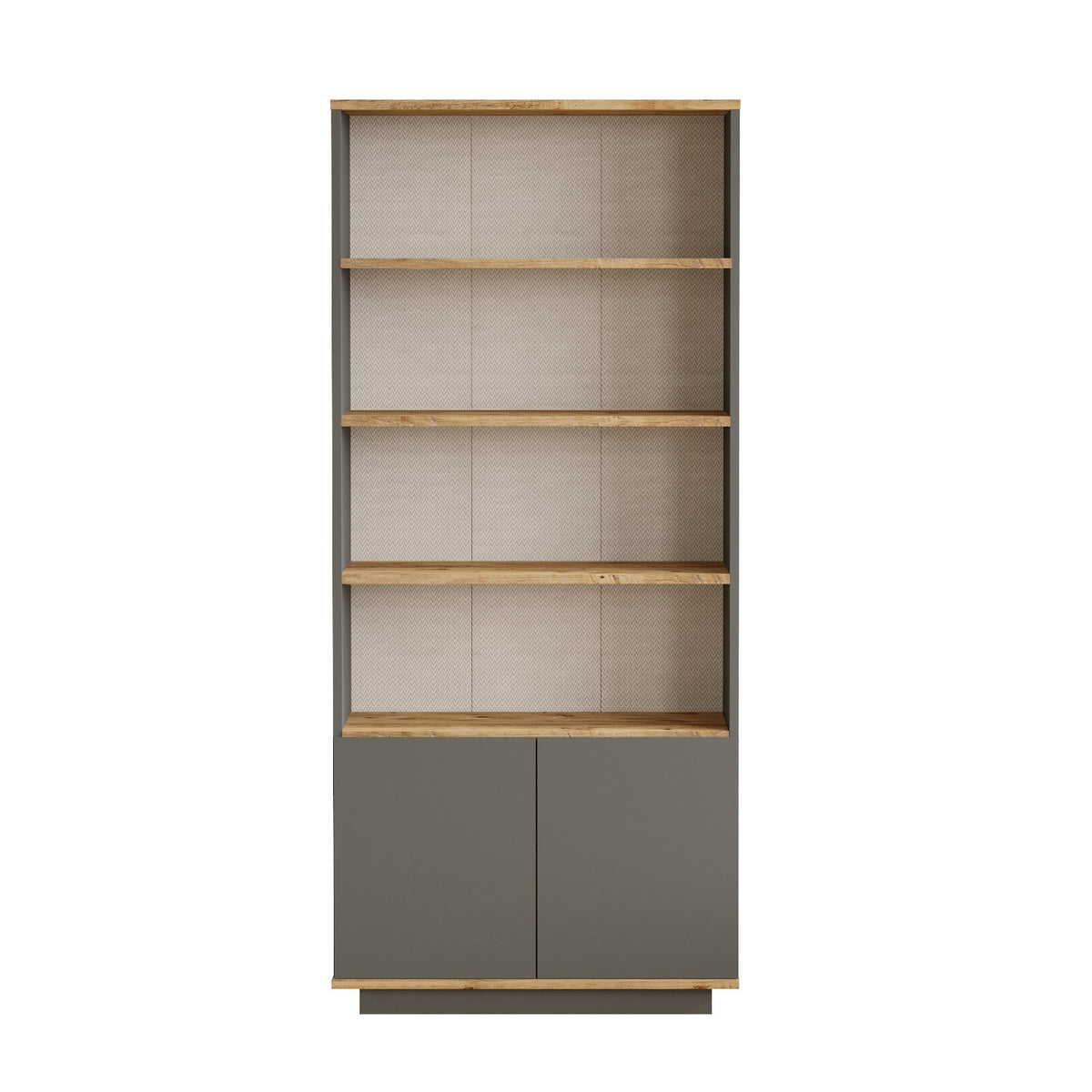 Βιβλιοθήκη 75 × 26,8 × 168,3 εκ. Atlantic Pine Ανθρακί GR956LCS1438