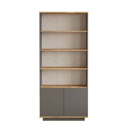 Βιβλιοθήκη 75 × 26,8 × 168,3 εκ. Atlantic Pine Ανθρακί GR956LCS1438