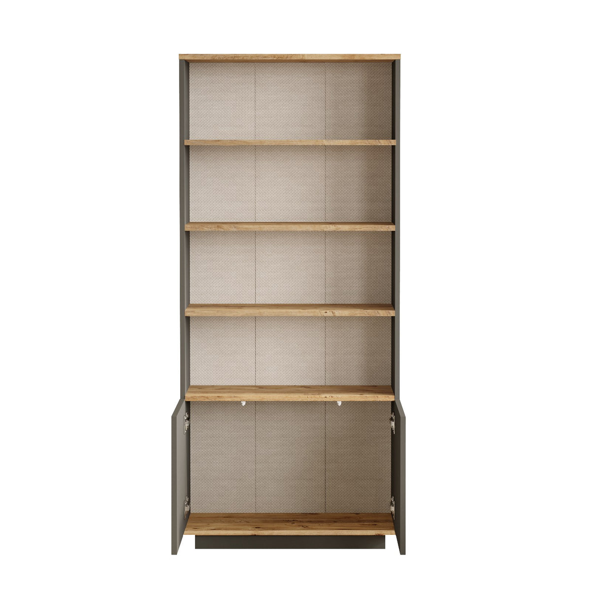 Βιβλιοθήκη 75 × 26,8 × 168,3 εκ. Atlantic Pine Ανθρακί GR956LCS1438
