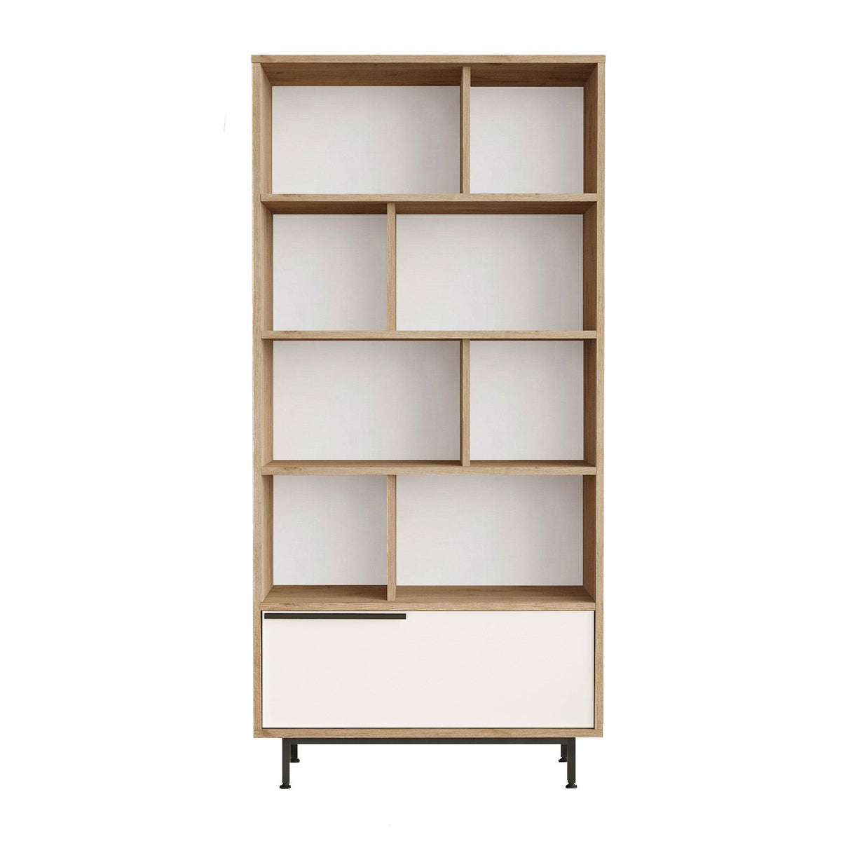 Βιβλιοθήκη 83,9 × 29,5 × 175,6 εκ. Δρυς Λευκό GR956LCS1441