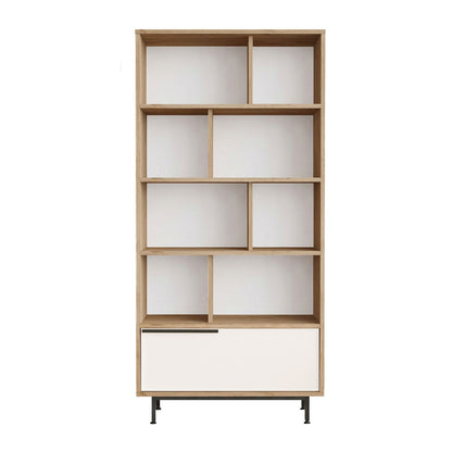 Βιβλιοθήκη 83,9 × 29,5 × 175,6 εκ. Δρυς Λευκό GR956LCS1441