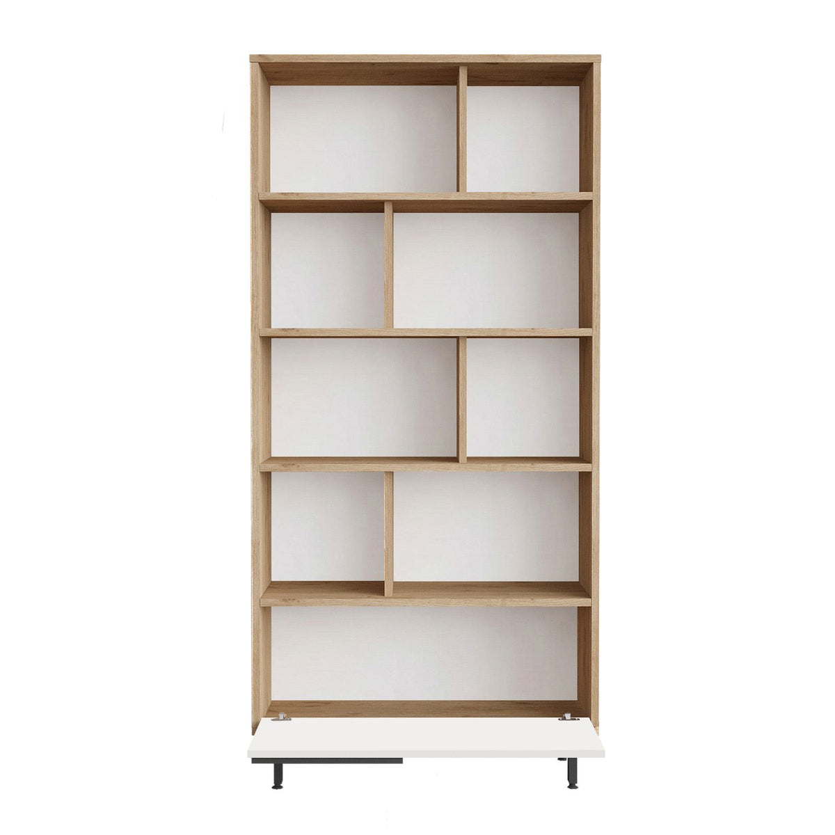 Βιβλιοθήκη 83,9 × 29,5 × 175,6 εκ. Δρυς Λευκό GR956LCS1441